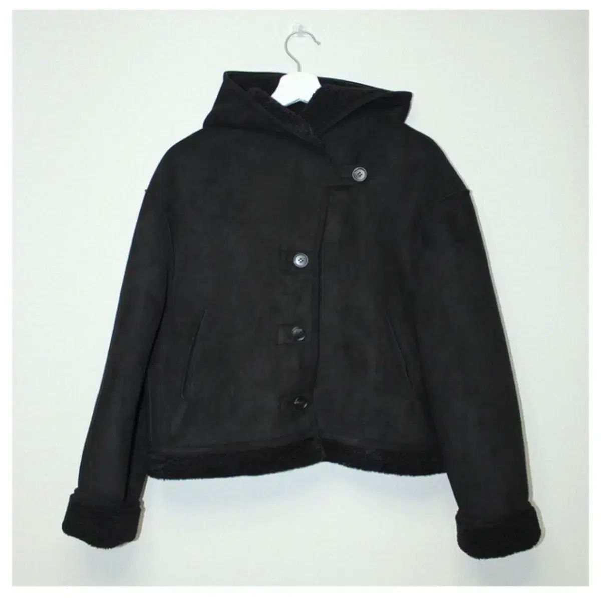 リバーシブル スウェード ムートン ブラック GULLKHAN_COM