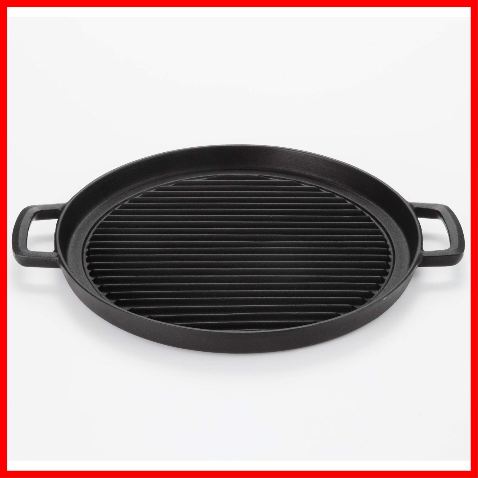 内径28.5cm 黒焼付 南部鉄器 Iwachuグリルパン丸29 23051 岩鋳