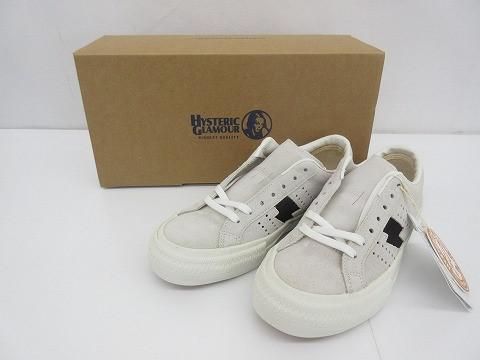 優 ヒステリックグラマー HYSTERIC GLAMOUR ローカットスニーカー ホワイト 23cm