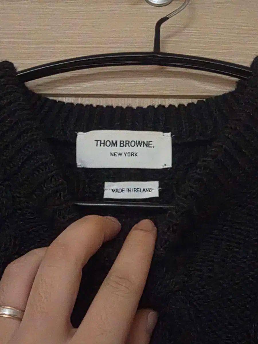 3 size トム ブラウン アラン ケーブルニット ダークグレー