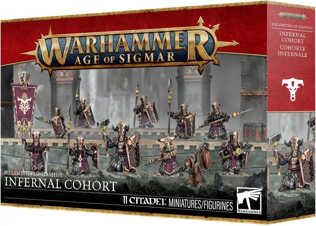 ミニチュアゲーム ヘルスミス オヴ ハシュット インファーナル コホート ウォーハンマー エイジ オヴ シグマー Helsmiths of Hashut Infernal Cohort 82-12