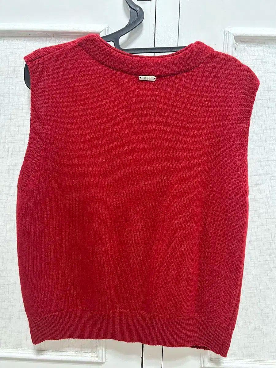  SINOON ウールClassic ニットベスト レッド ベスト ジレ ベスト ジレ ビスチェ