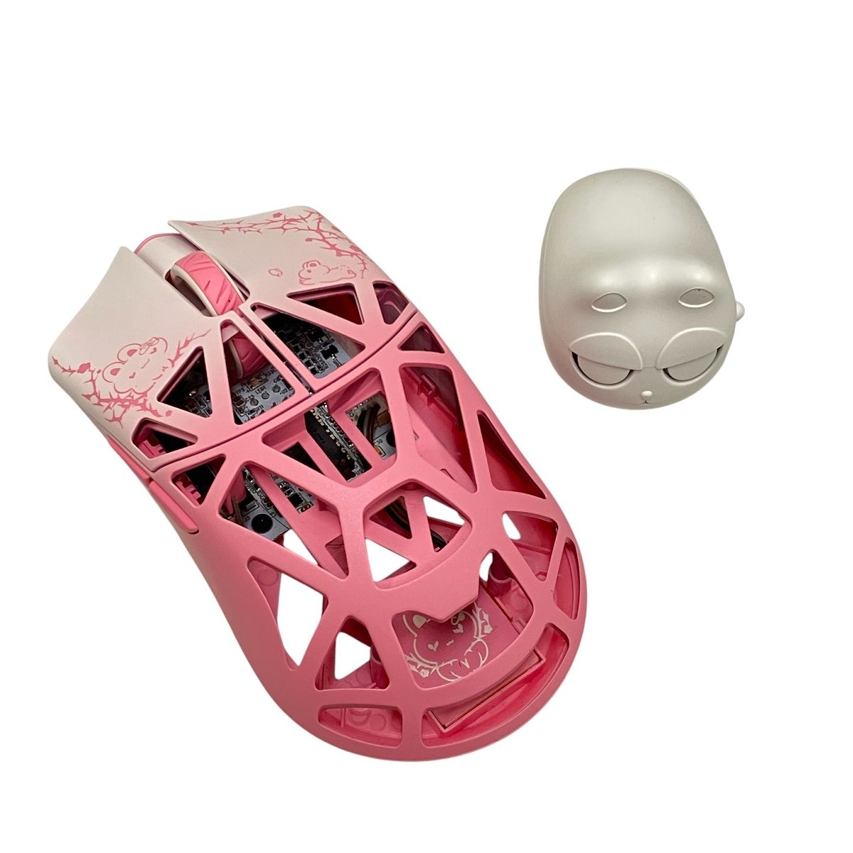 WLMOUSE Beast X Pro Pink Rabbit Solid sides ワイヤレス ゲーミングマウス 8K対応 PC 良好 T10578410