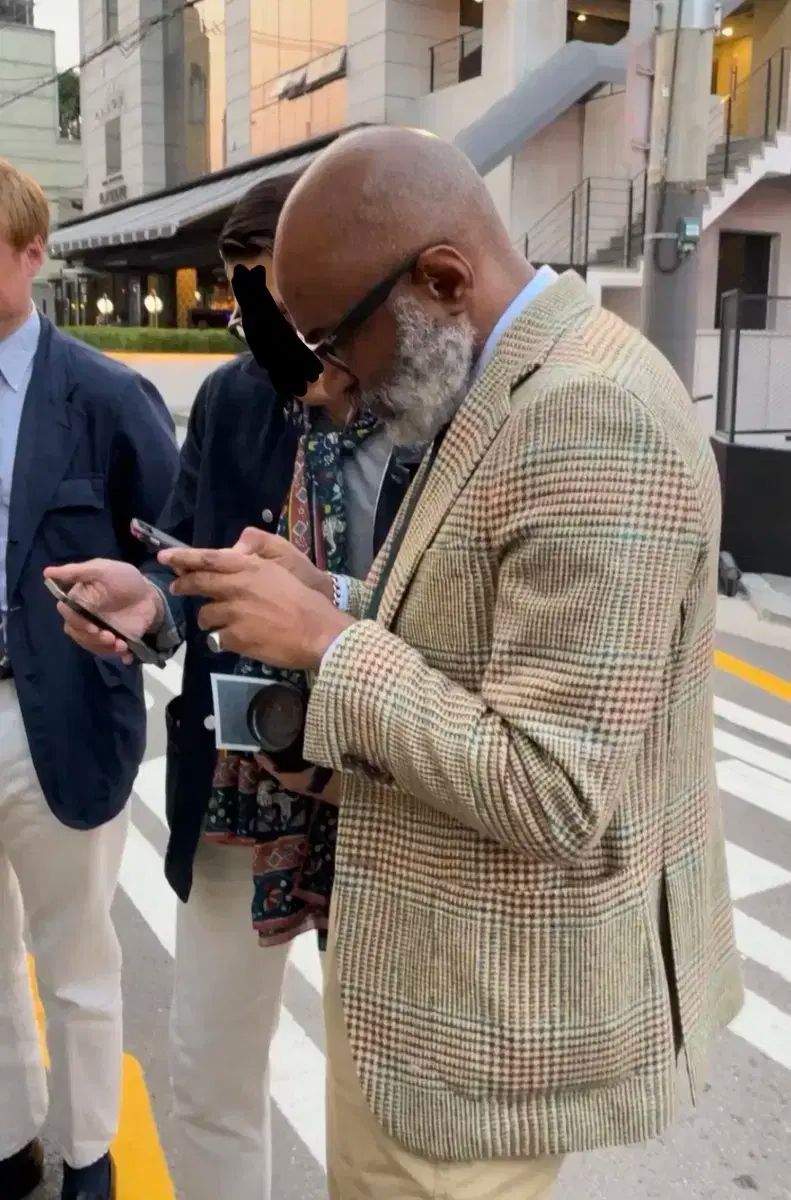 ドレイクス ドサン MTO グレンチェック ウールツイード ジャケット 36-38 KANDAIZUMI_COM