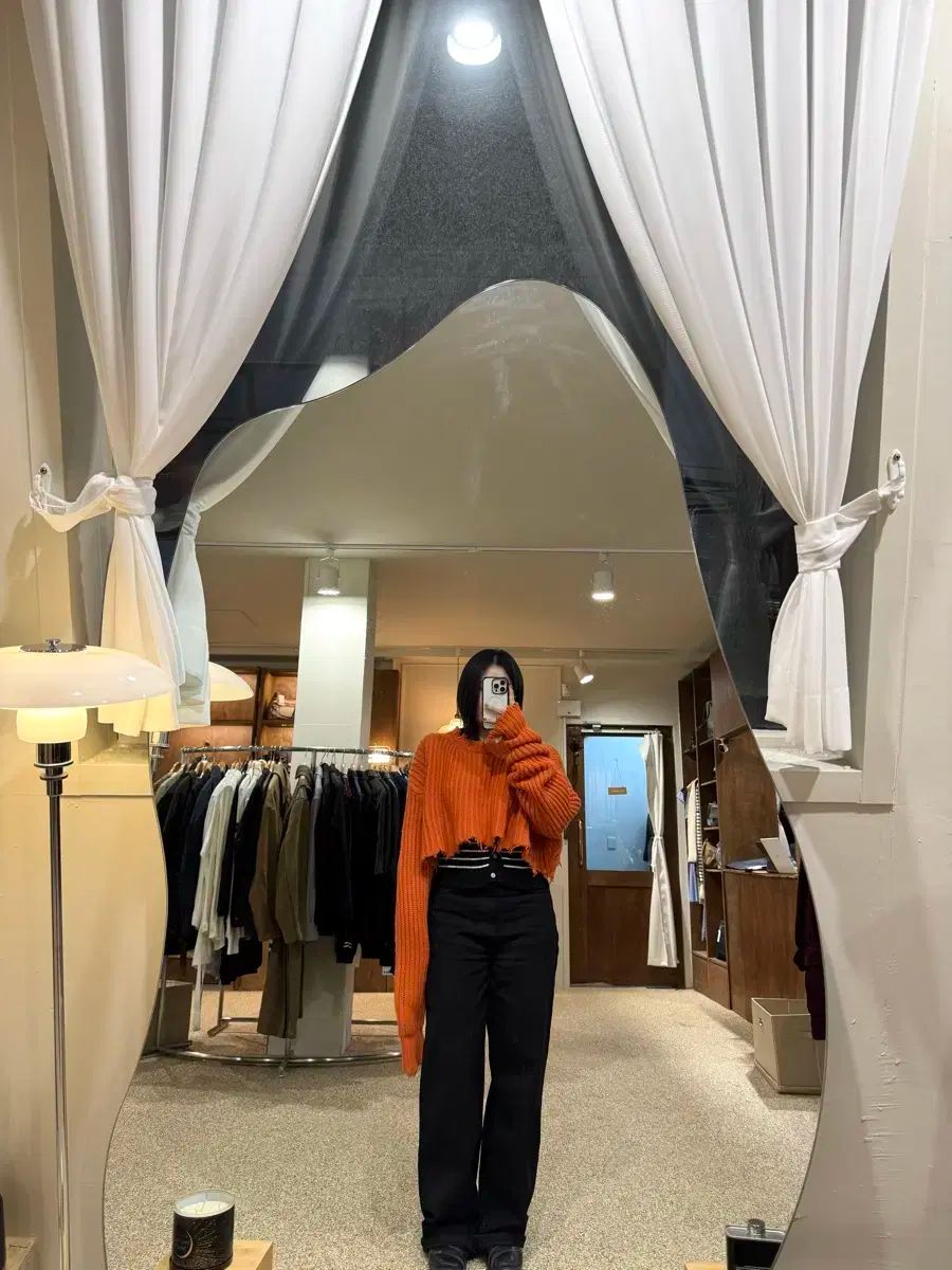 PERVERZE ファー パー バーズ ラフ カット カシミア クロップド ニット