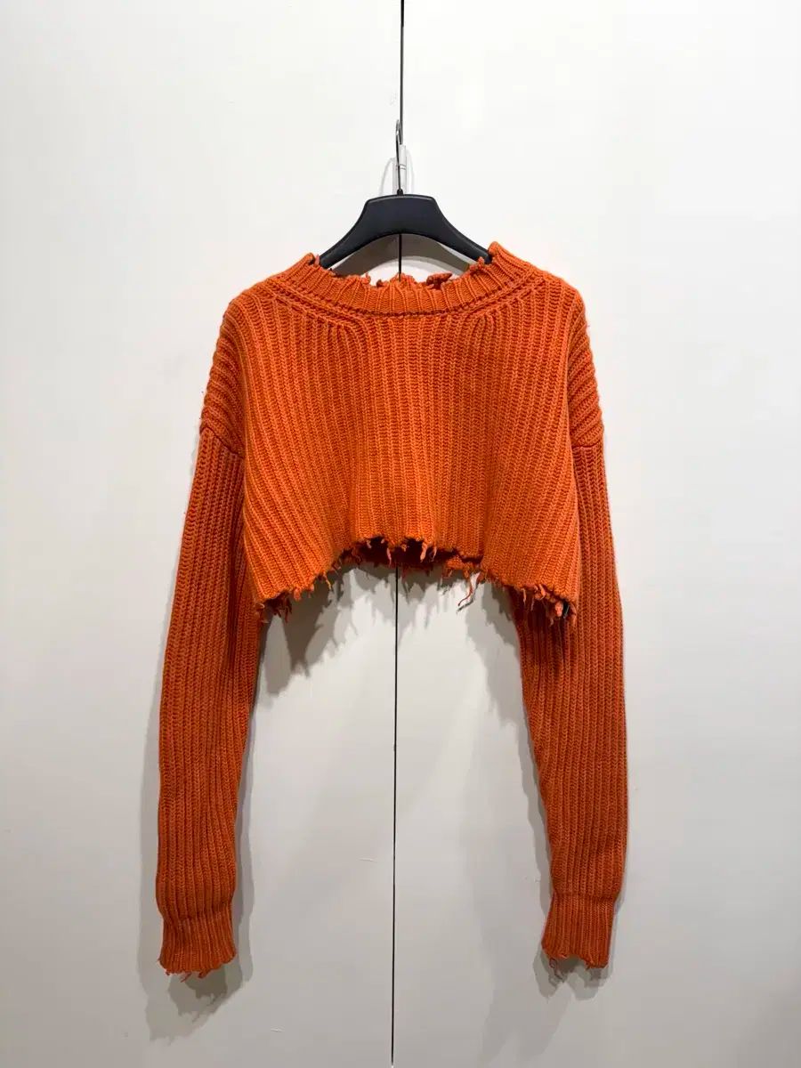 PERVERZE ファー パー バーズ ラフ カット カシミア クロップド ニット