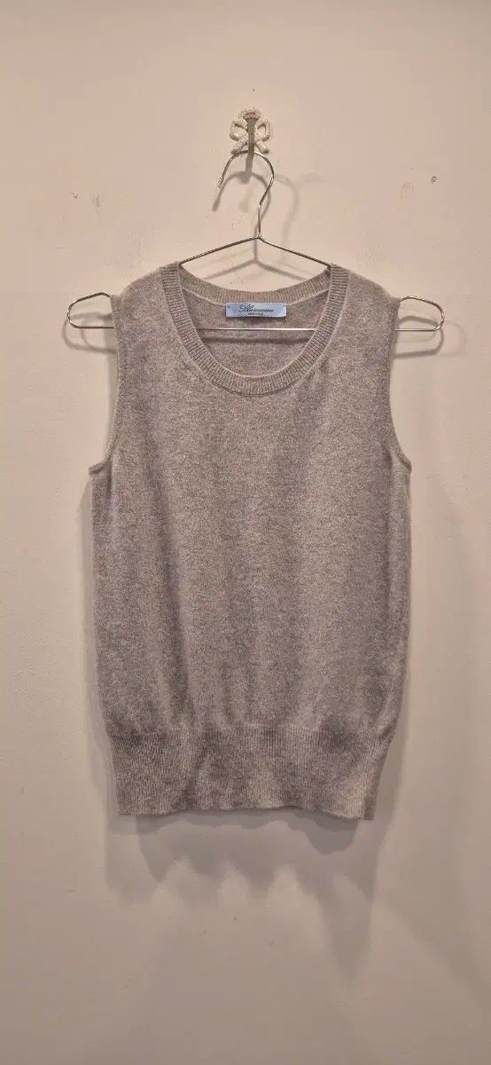 ブルーマリン ニット ベスト グレー