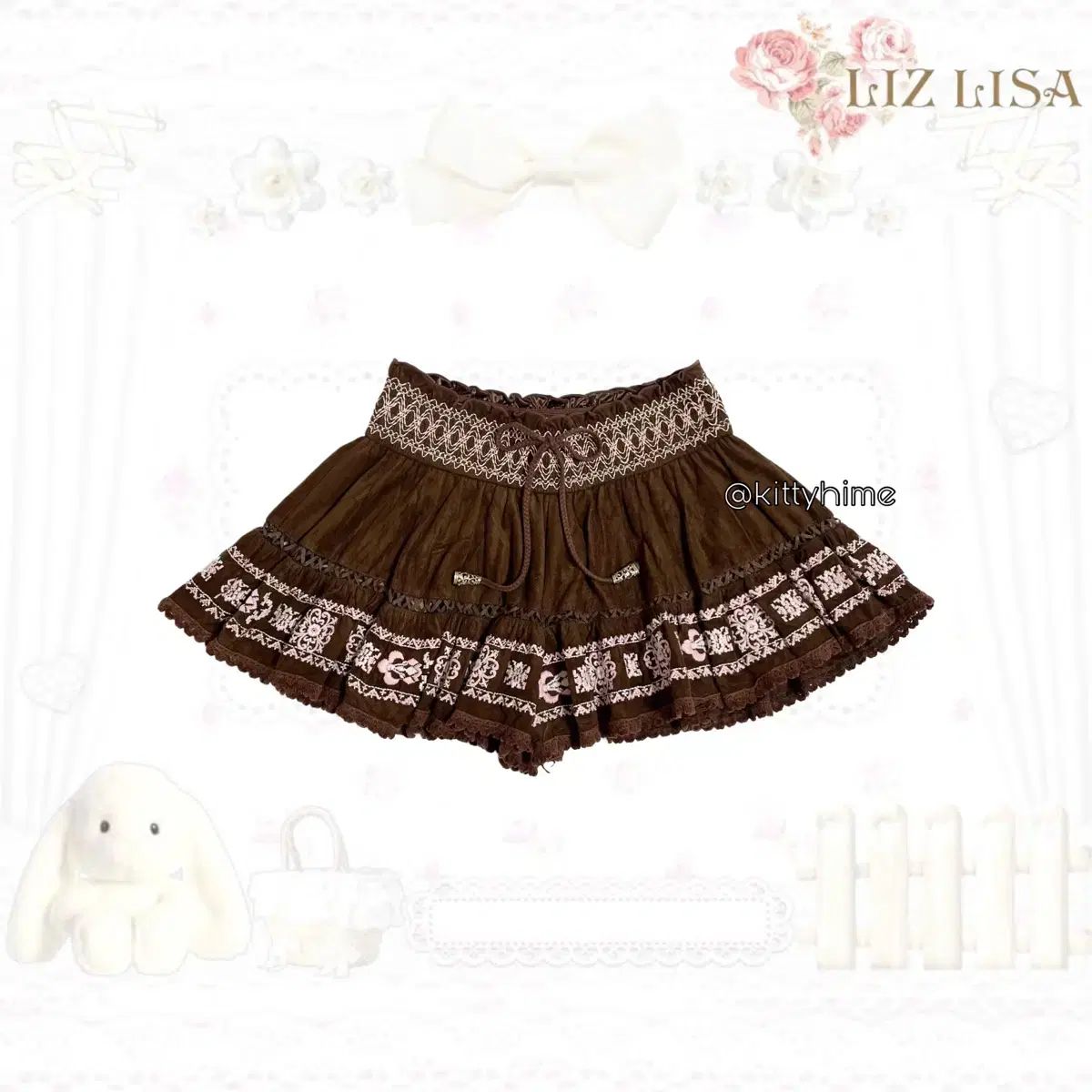 リズリサ 딸기맛 ヒメカジ キュロットパンツ ラテギャル ラブリー ギャル