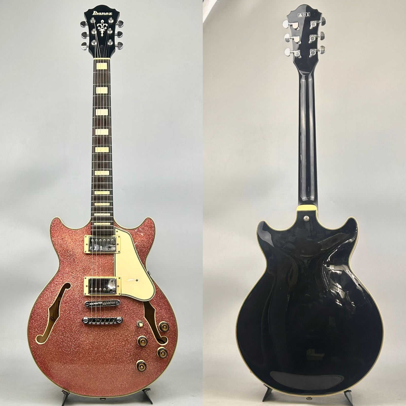 美品　Ibanez セミアコースティックギター ピンク メルカリ