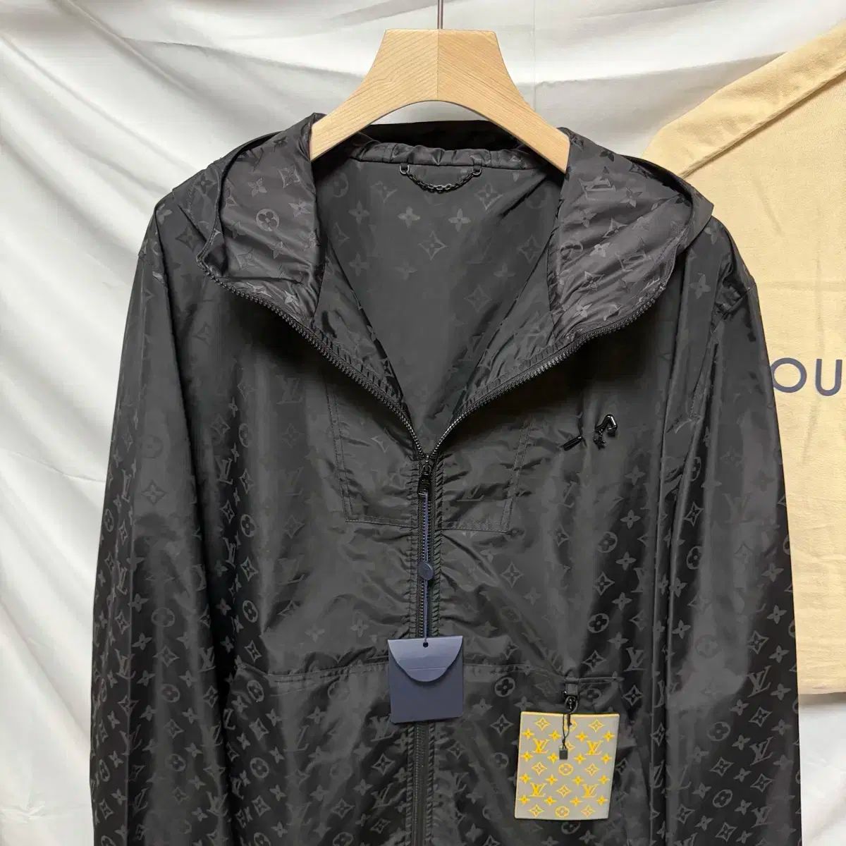 S 級52 ルイヴィトン ミッドレングス モノグラム ウィンドブレーカー ジャケット フルセット