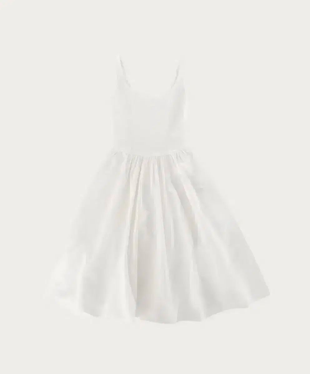 リボンビット リボン빛 Tunda jersey dress white