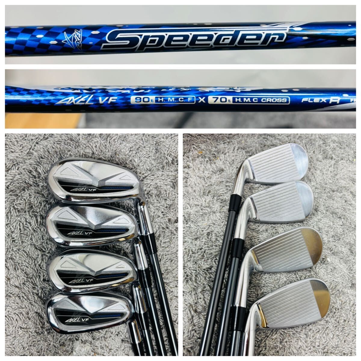 ツルヤ アクセル VF アイアンセット 7本 右利き フレックスR TSURUYA 右手 FLEXR フレックス FLEX R AXEL カーボンシャフト