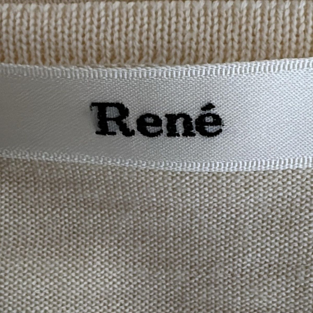 Rene(ルネ) 長袖セーター サイズ36 S レディース美品 - アイボリー