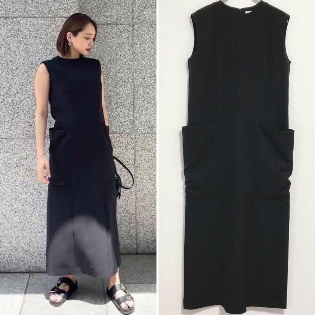 MARW UNITED ARROWS ビッグポケットワンピース 36 ブラック