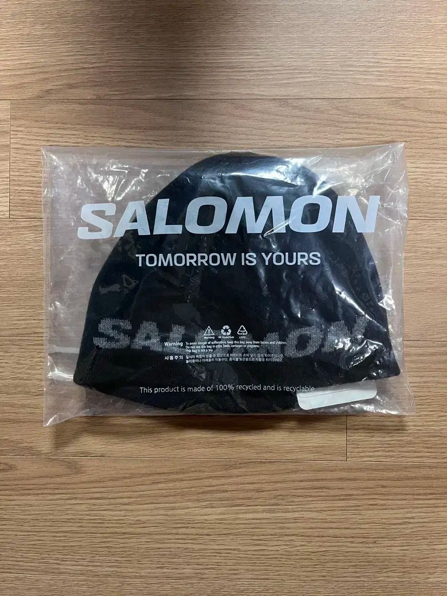  SALOMON OSFA ビーニー ブラック ニット帽 ビーニー 帽子