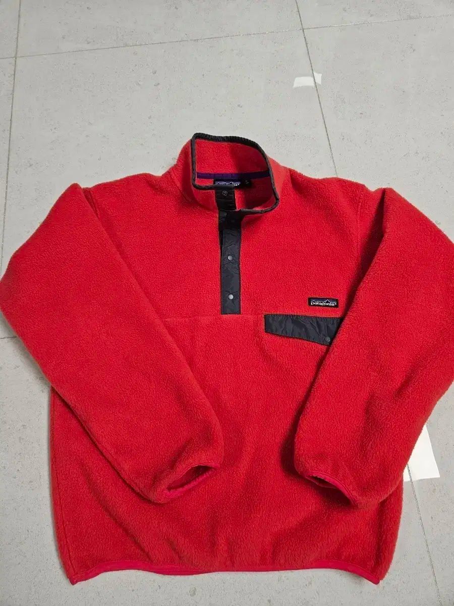 ヴィンテージ パタゴニア Synchilla シンチラ S 蛍光 コーラル