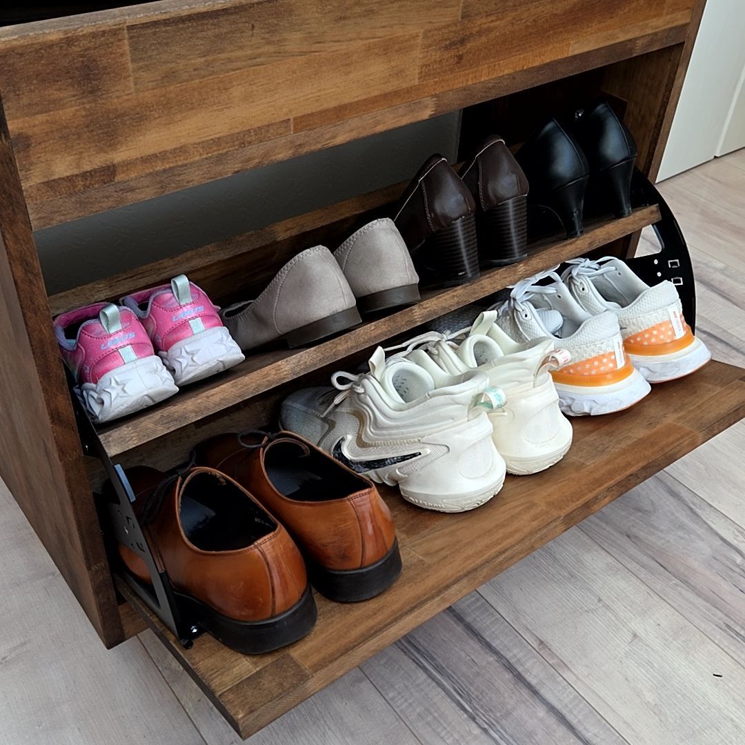 ヴィンテージ風 ベンチ型収納シューズラック MARWIL-DEMENAGEMENTS_CH