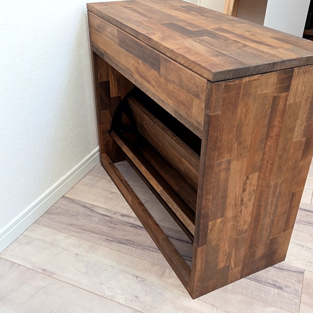 ベンチ型収納シューズラック