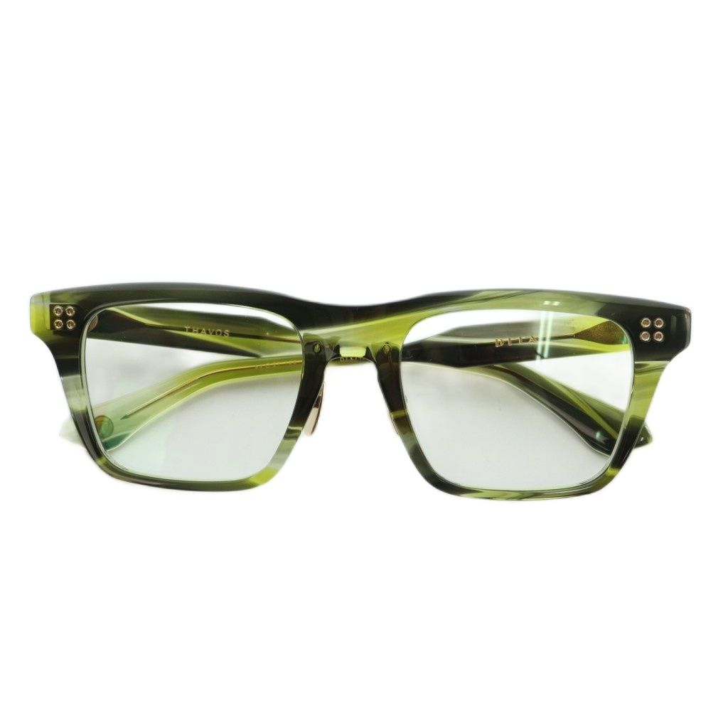 ディータ DITA THAVOS メガネ 眼鏡 セルフレーム べっ甲柄 53 21-146 グリーン 緑 ゴールド DTX713-A-03 MI OS SH ユニセックス