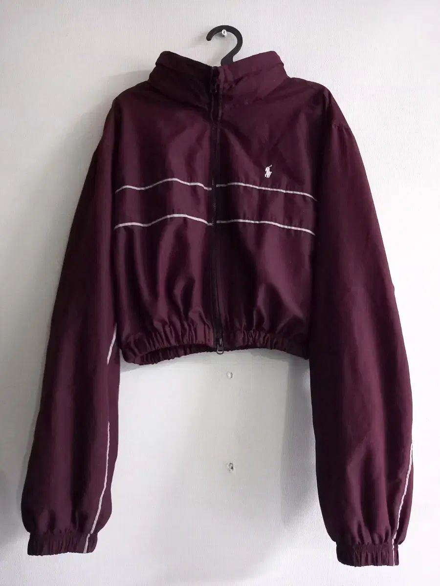 ヴィンテージ ポロ POLO マルーン クロップド レディース トラックジャージ ジャージ ジップアップ 90 S