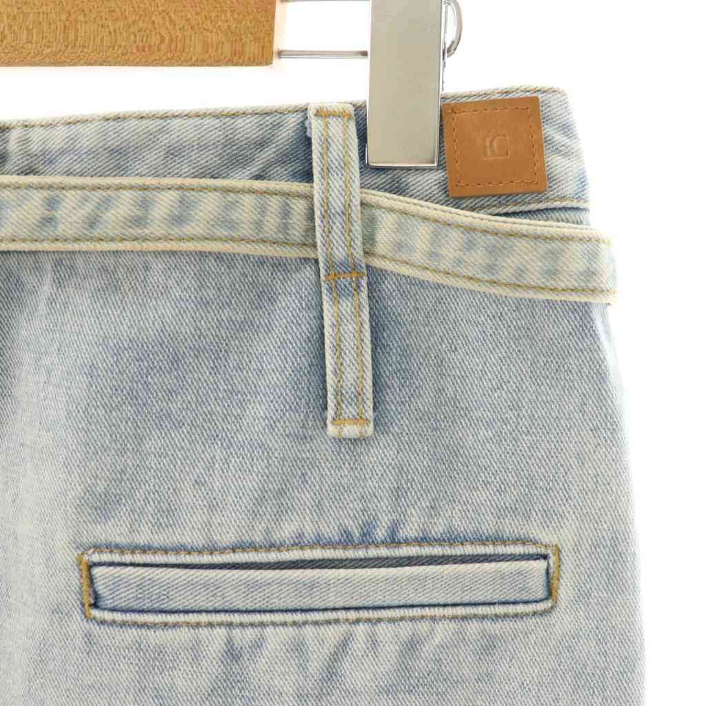 ロウクラシック LOW CLASSIC 25SS ロング デニムスカート タイト ライトブルー HK OS GULLKHAN_COM