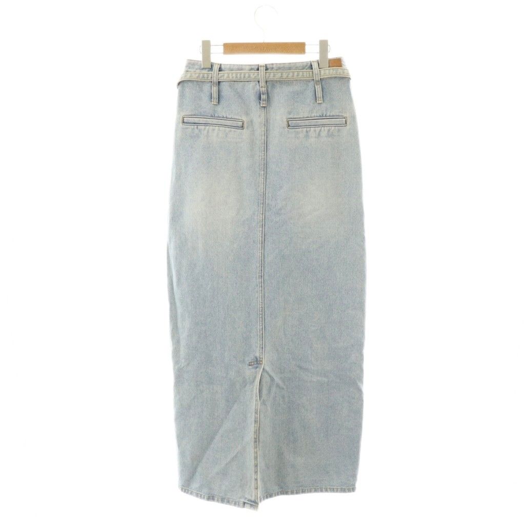 ロウクラシック LOW CLASSIC 25SS ロング デニムスカート タイト ライトブルー HK OS