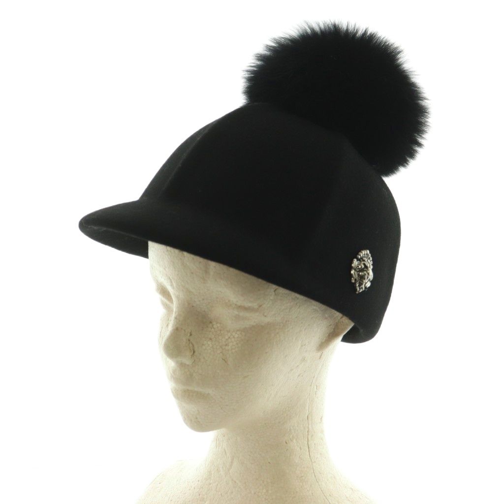 ヴァクトーヴォヤージュ Vaqutauxjapan リアルファージョッキーハット 帽子 黒 ブラック MI OS