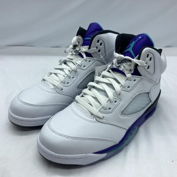 【中古】NIKE AIR JORDAN 5 RETRO サイズ26cm HQ7978-100 Grape ナイキ エアジョーダン グレープ ホワイト/パープル[19][240019511450] 中古】NIKE AIR JORDAN 5 RETRO サイズ26cm HQ7978-100 Grape ナイキ