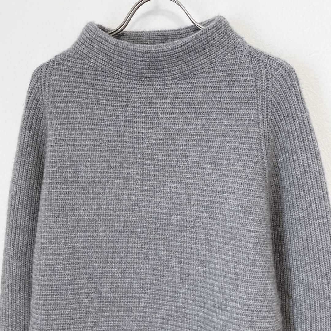 Theory 定価4.4万 カシミヤ リブニット グレー 大人 め