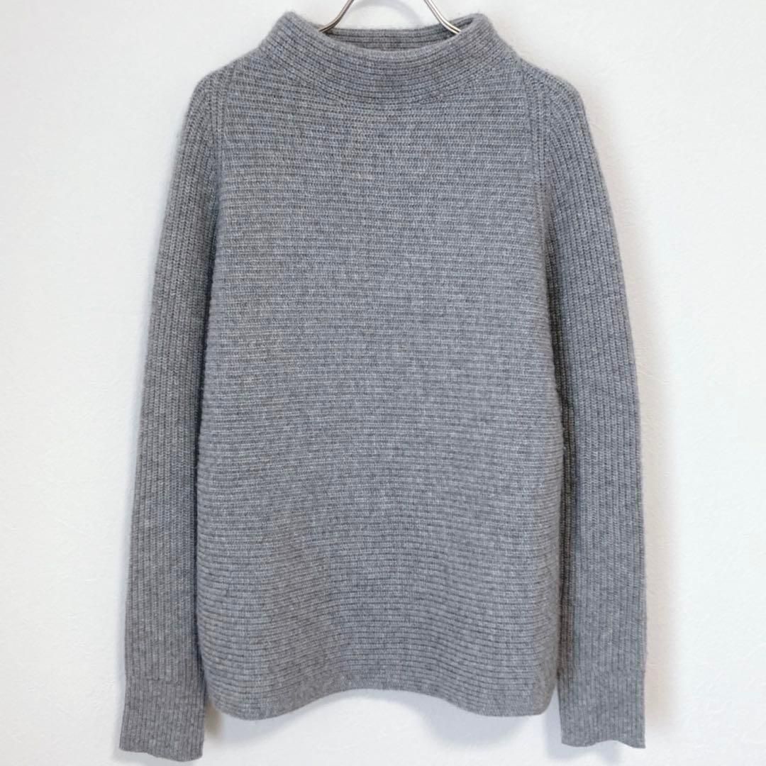 Theory 定価4.4万 カシミヤ リブニット グレー 大人 め