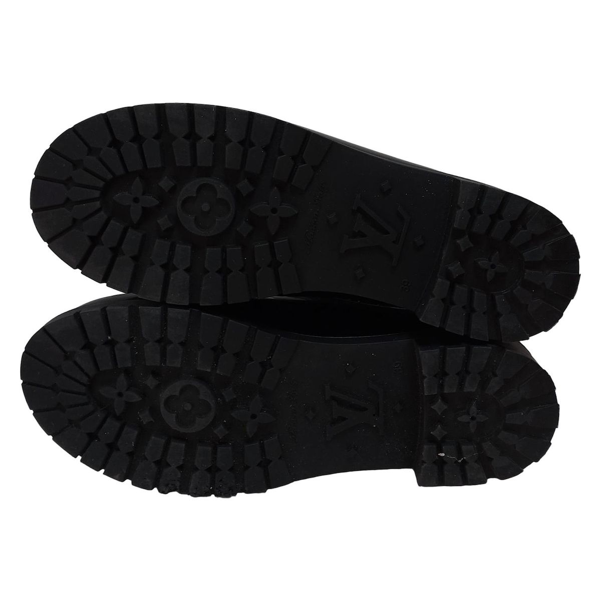  LOUIS VUITTON ルイヴィトン レインブーツ 39 レディース - 黒 モノグラム柄 インソール取外し可 レインシューズ 長靴 レインシューズ