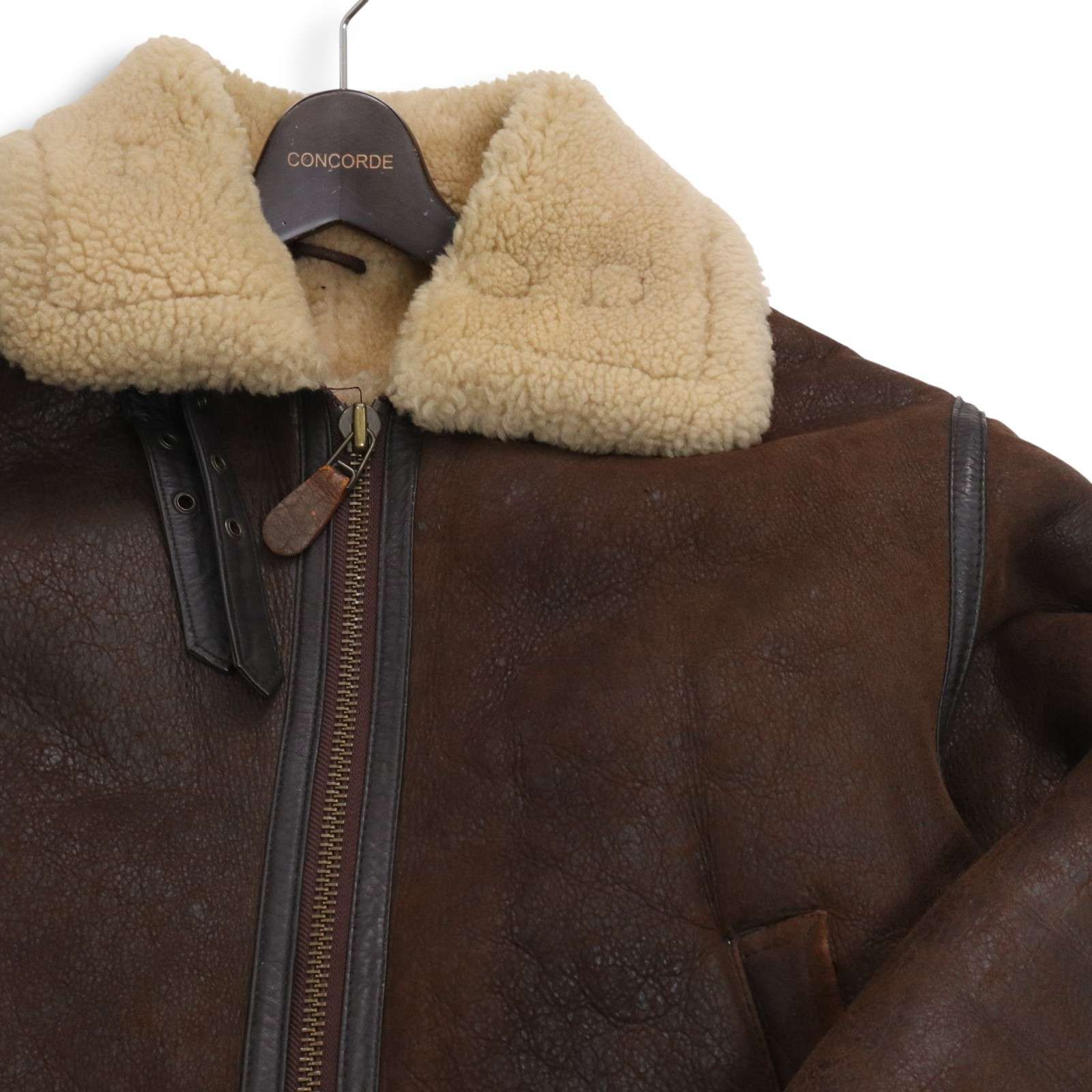 POTTAR ポッター 羊革 シープスキン リアル ムートン B-3 フライト ジャケット Sz.M メンズ