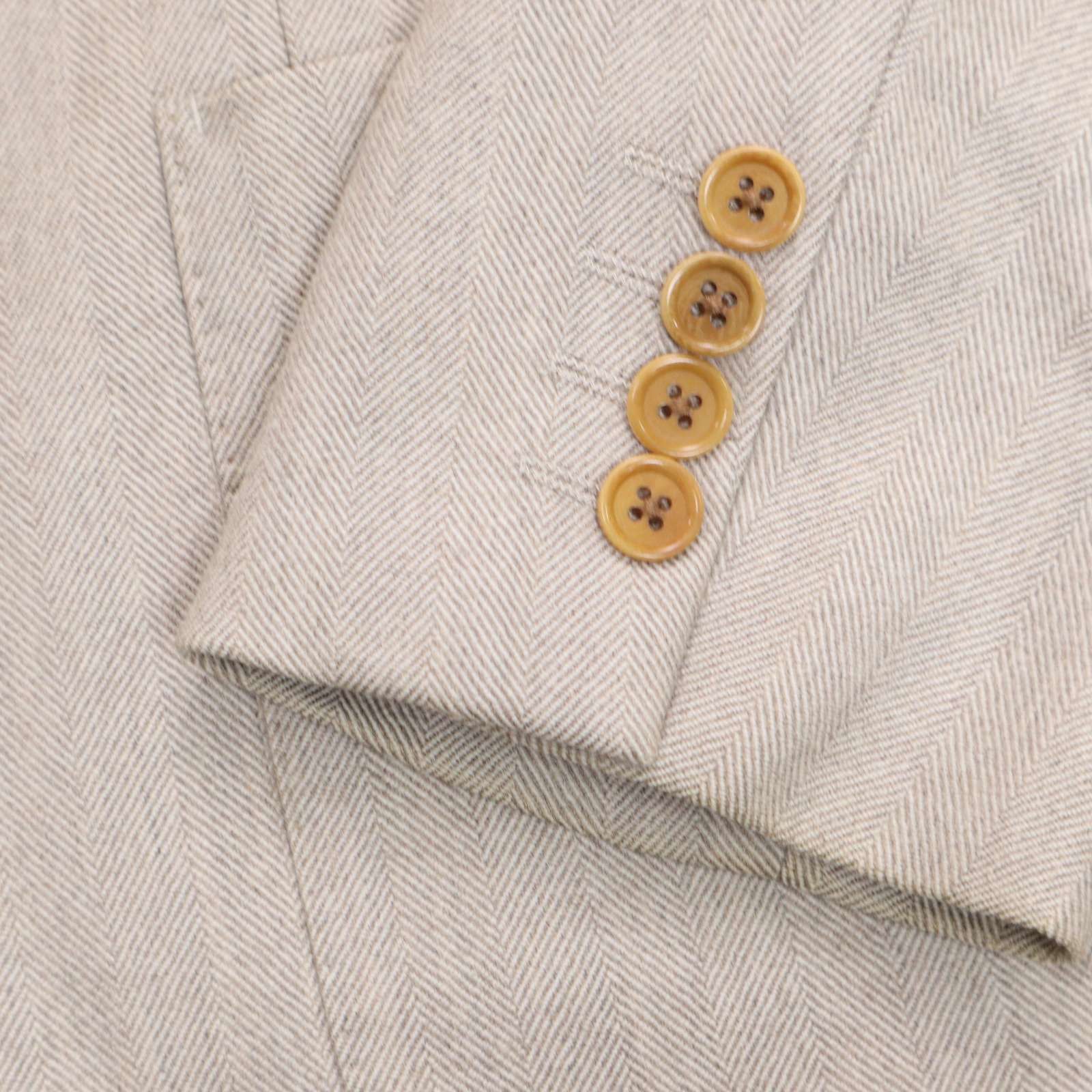 ダーバン　ロロピアーナ　カシミヤ混　ヘリンボーン　テーラードジャケット D'URBAN ダーバン 秋冬 ロロピアーナ☆ TIFLIT CASHMERE カシミヤ