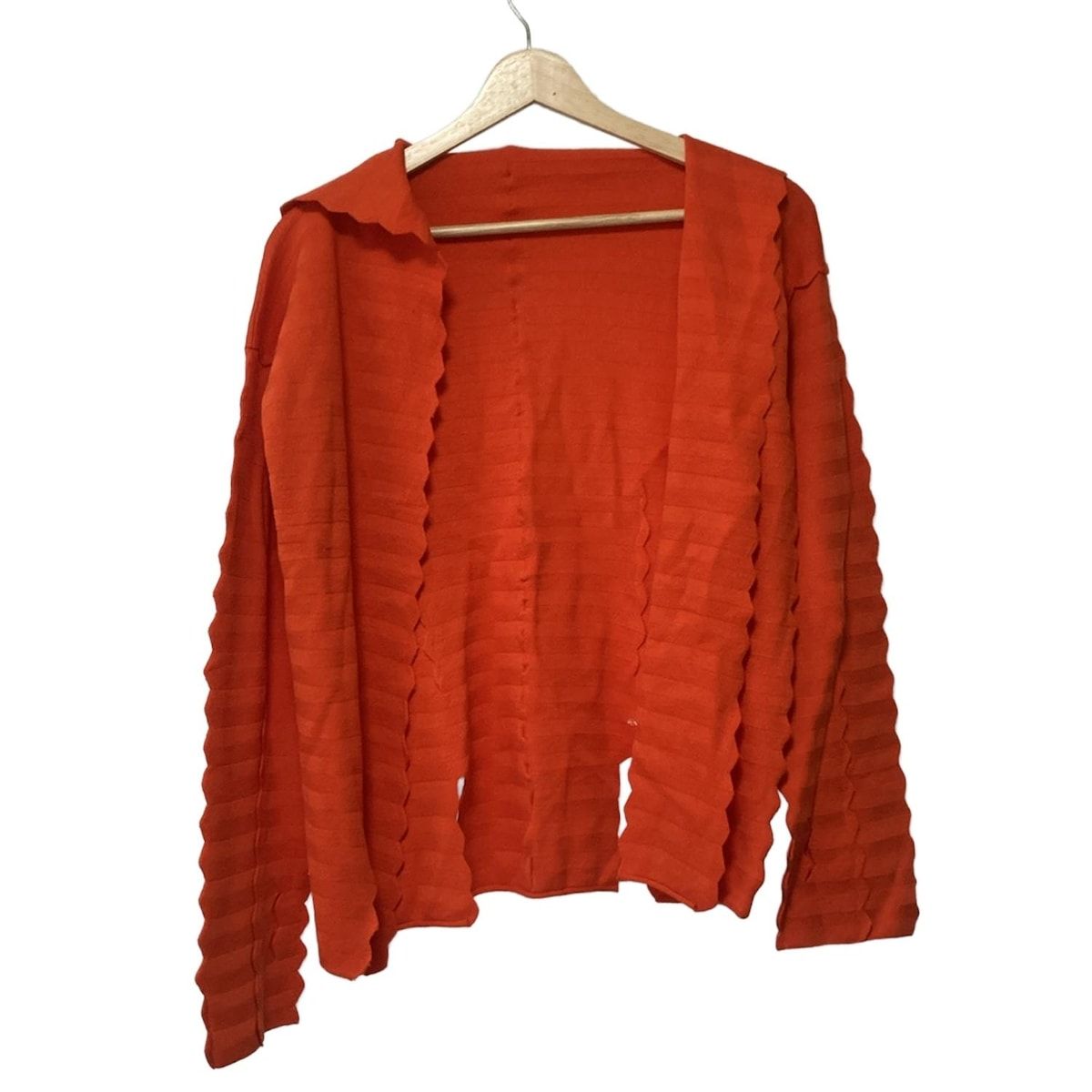 HaaT HeaRT ハート カーディガン サイズ2 M レディース - オレンジ 長袖 ボーダー