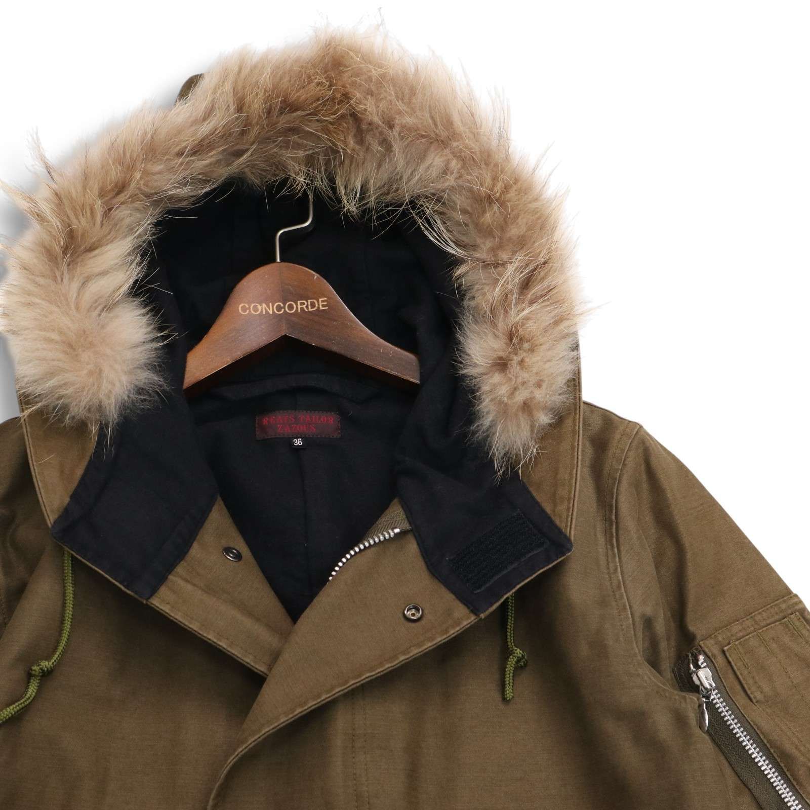 REATS TAILOR ZAZOUS リーツテイラーザズー 秋冬 リアル ファー M-51 ミリタリー モッズコート Sz.36 メンズ