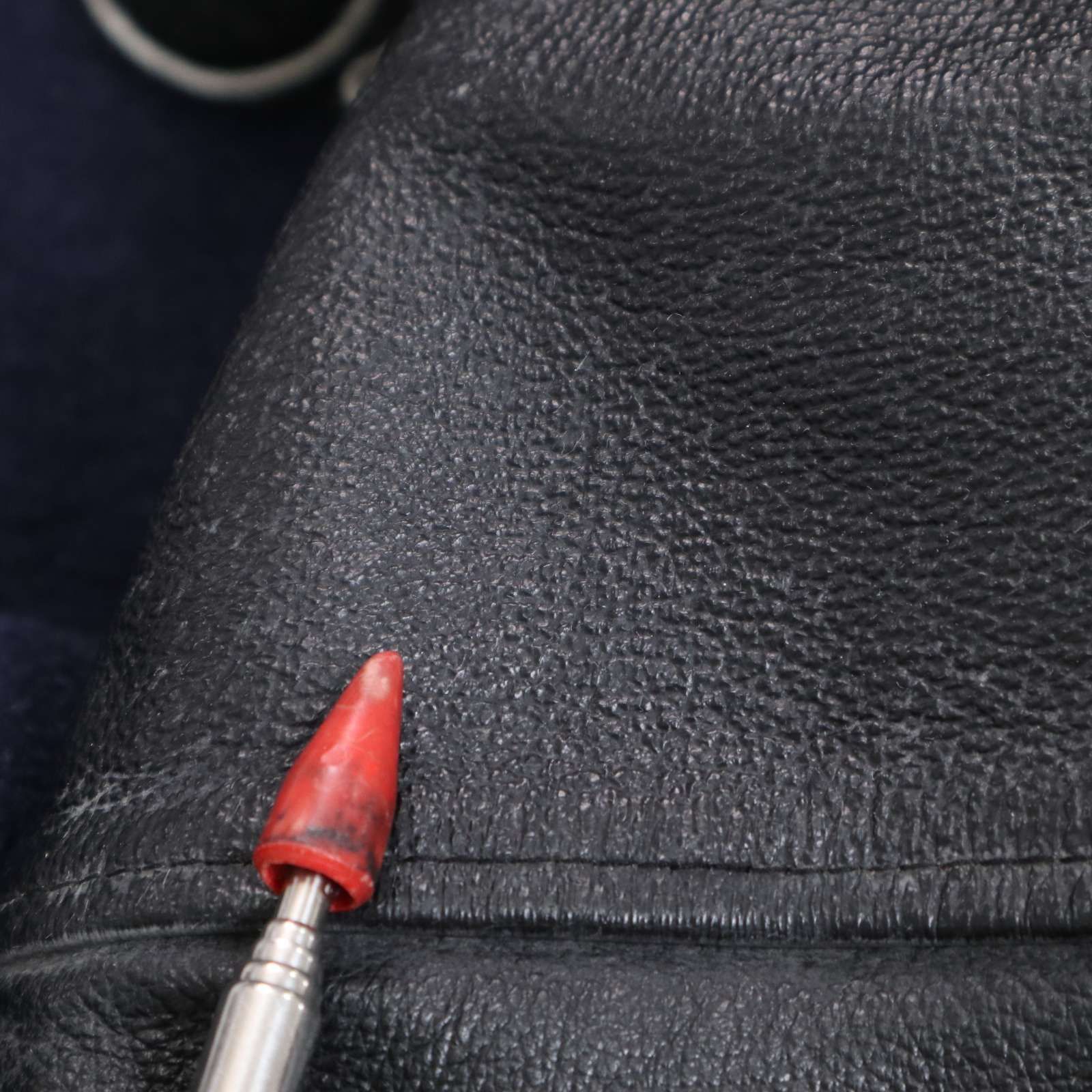 HOUSTON ヒューストン 秋冬 袖革★ スカル ワッペン レザー × ウール フルデコ スタジャン ジャケット Sz.36　メンズ HOUSTON ヒューストン 秋冬 袖革☆ スカル ワッペン レザー × ウール