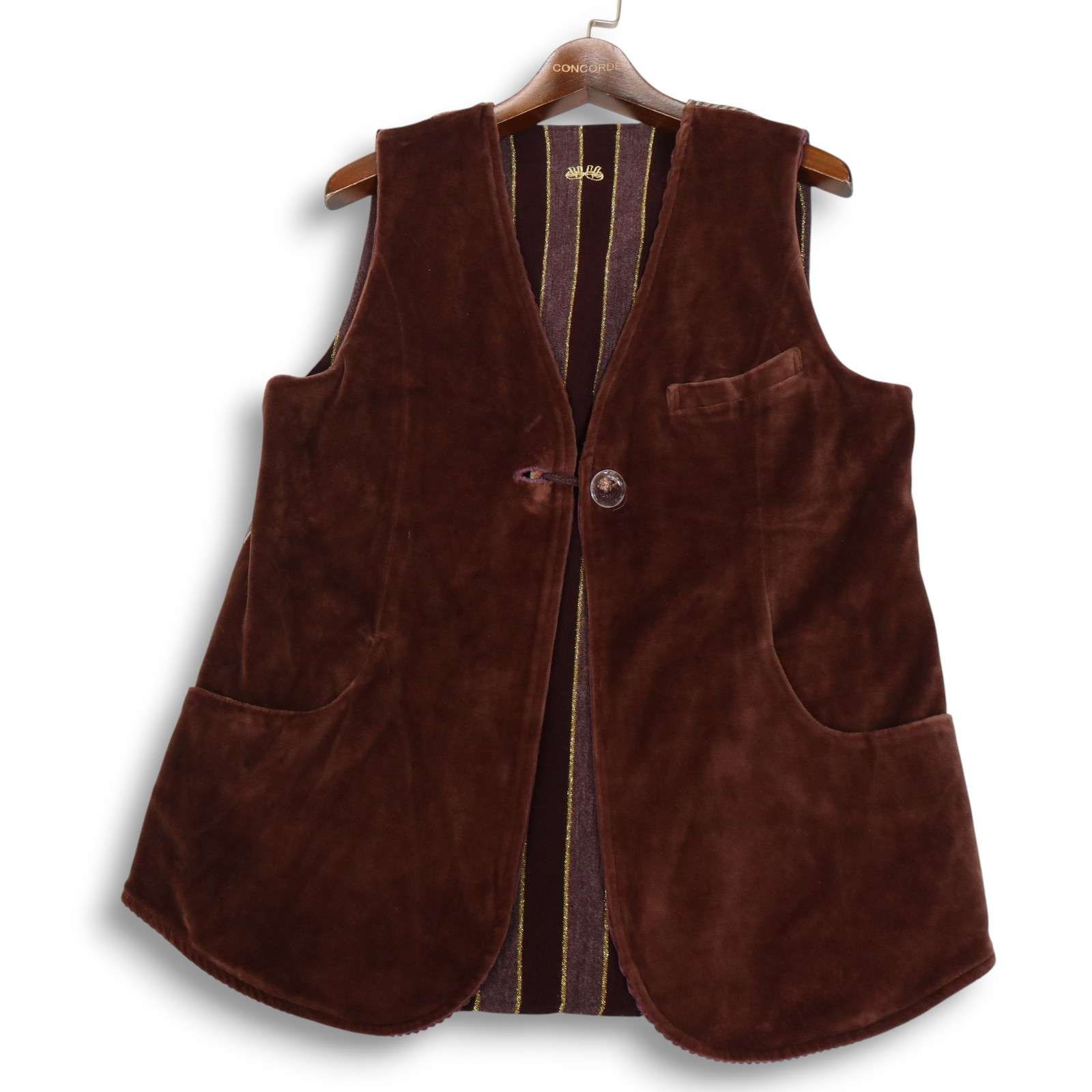 美品☆ twopeace ツーピース 【More Crazy Vest】秋冬 リバーシブル 