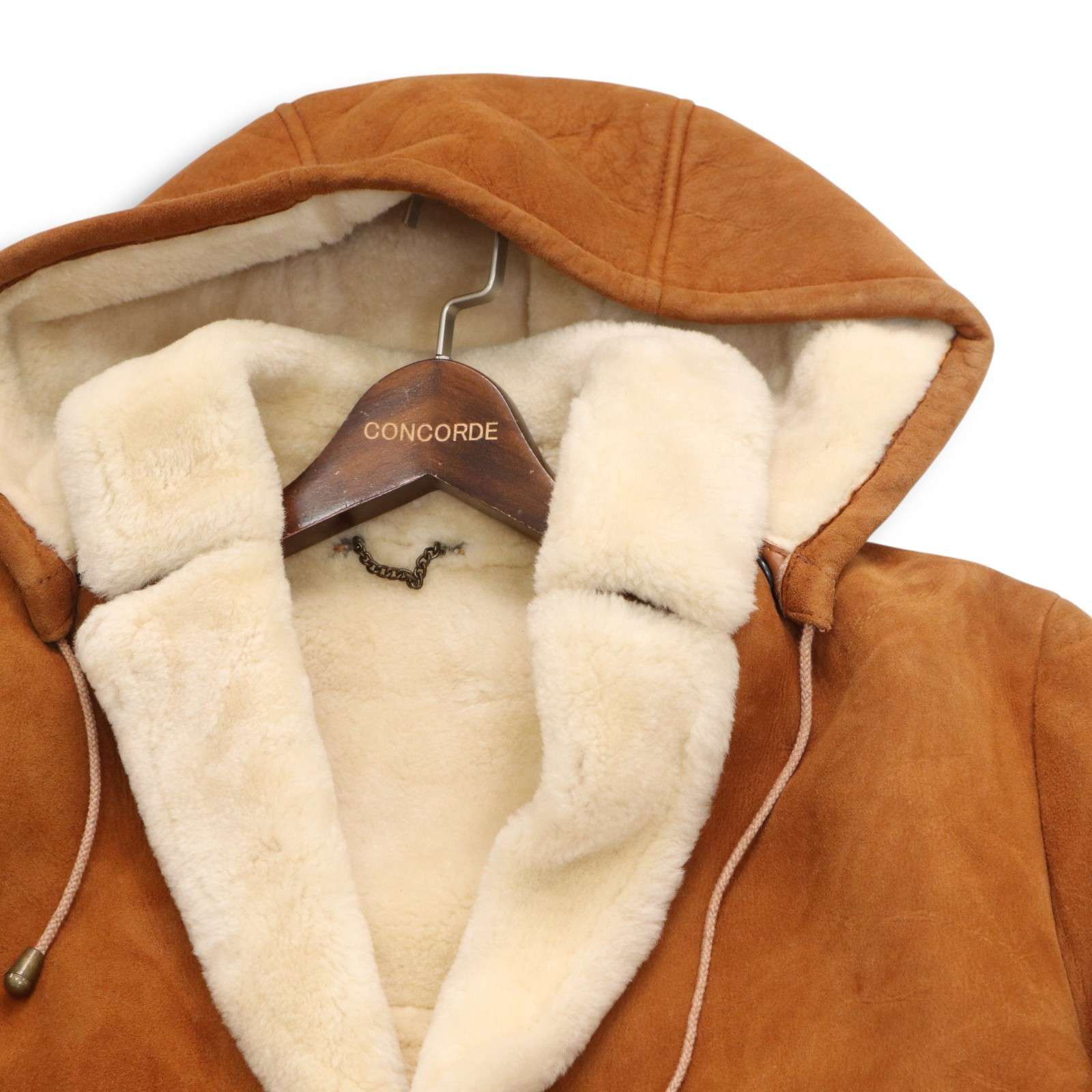 CANTERBURY カンタベリー 秋冬 シープスキン 裏ボア リアル ムートン ダッフル コート Sz.20 42inch 106cm メンズ