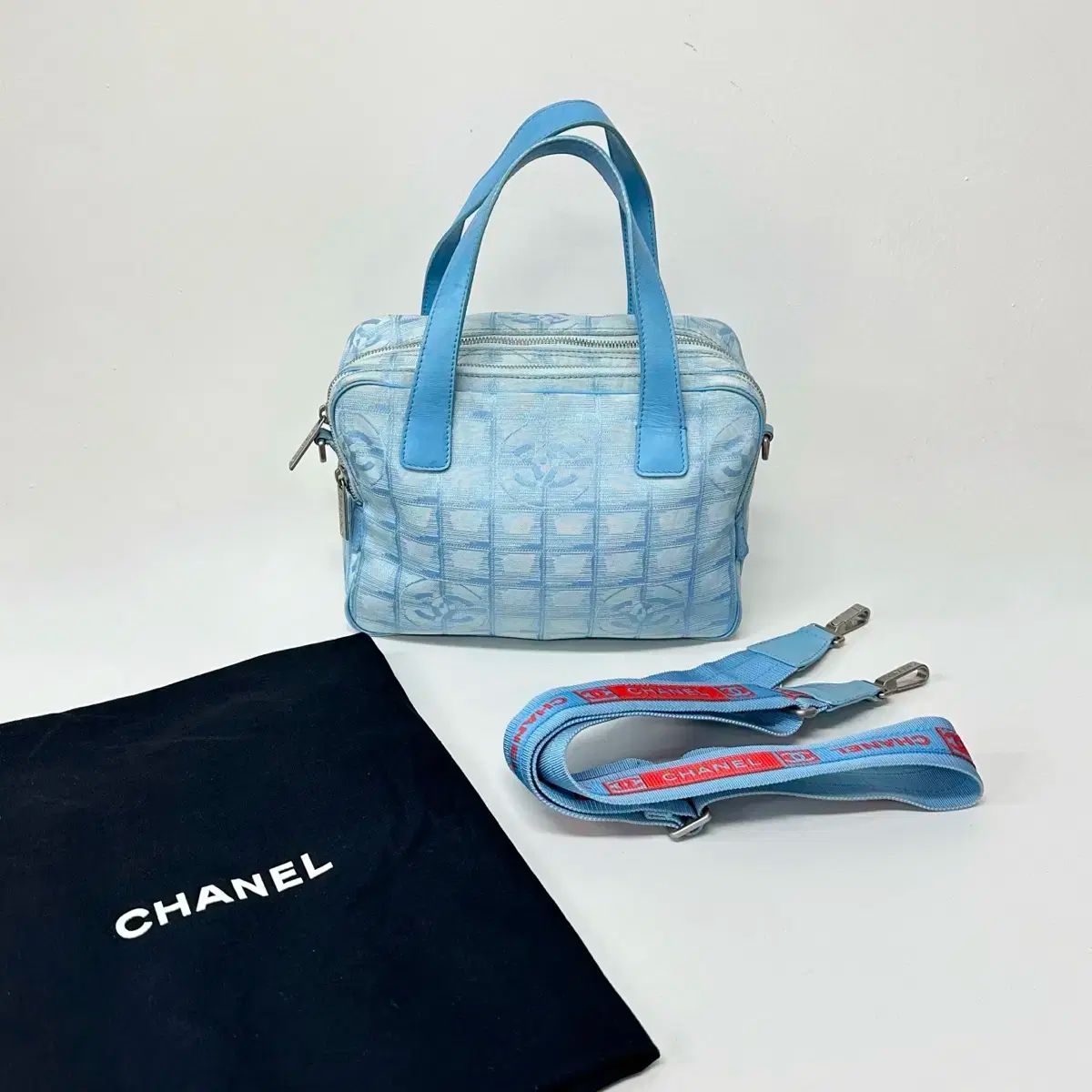 シャネル ニュー トラベル ジャカード トート クロスバック