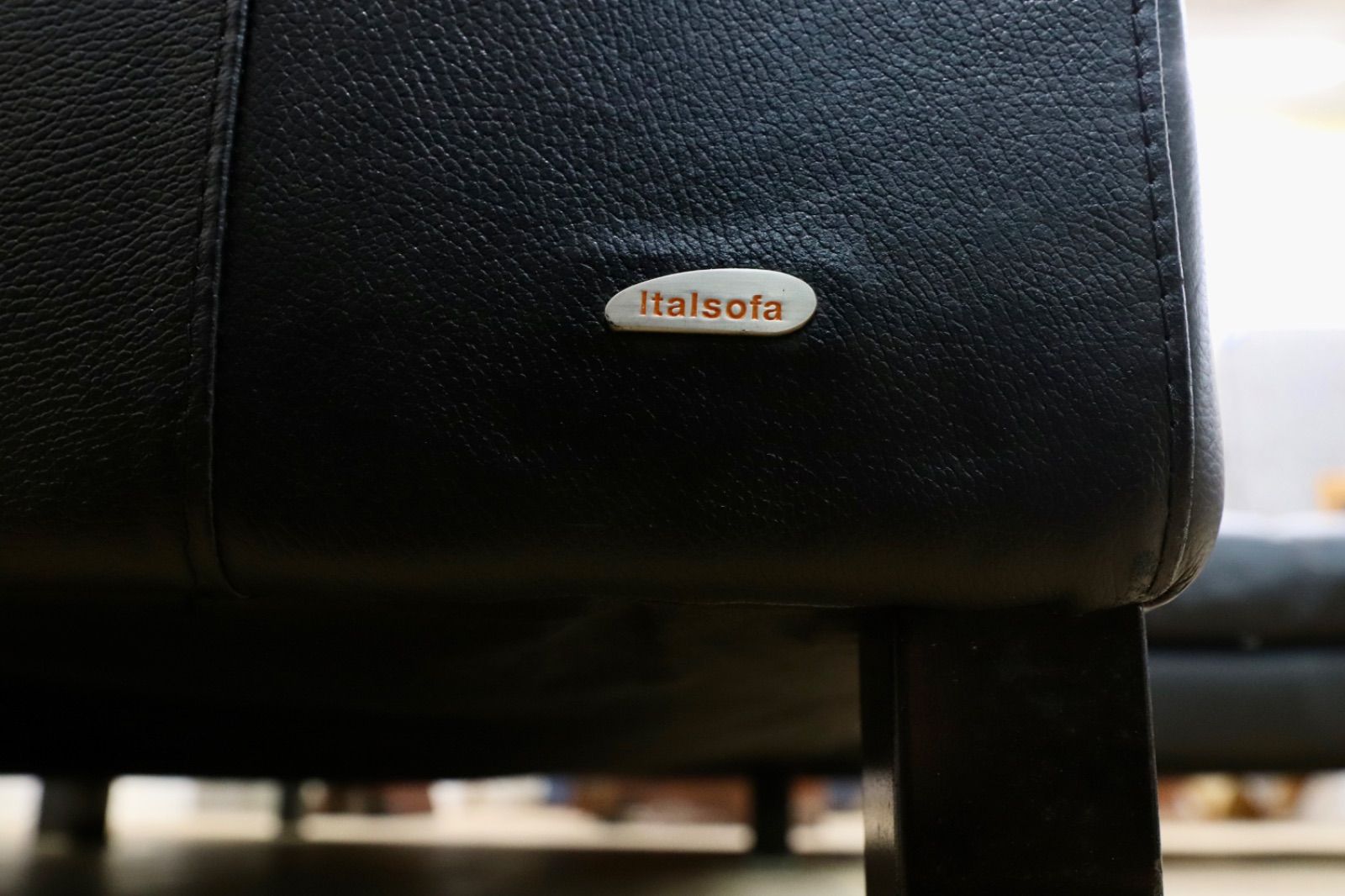 GMIH285 italsofa イタルソファ 黒 本革 レザー イタリアモダン カウチソファ コーナーソファ ナツッジ スタイリッシュモダン