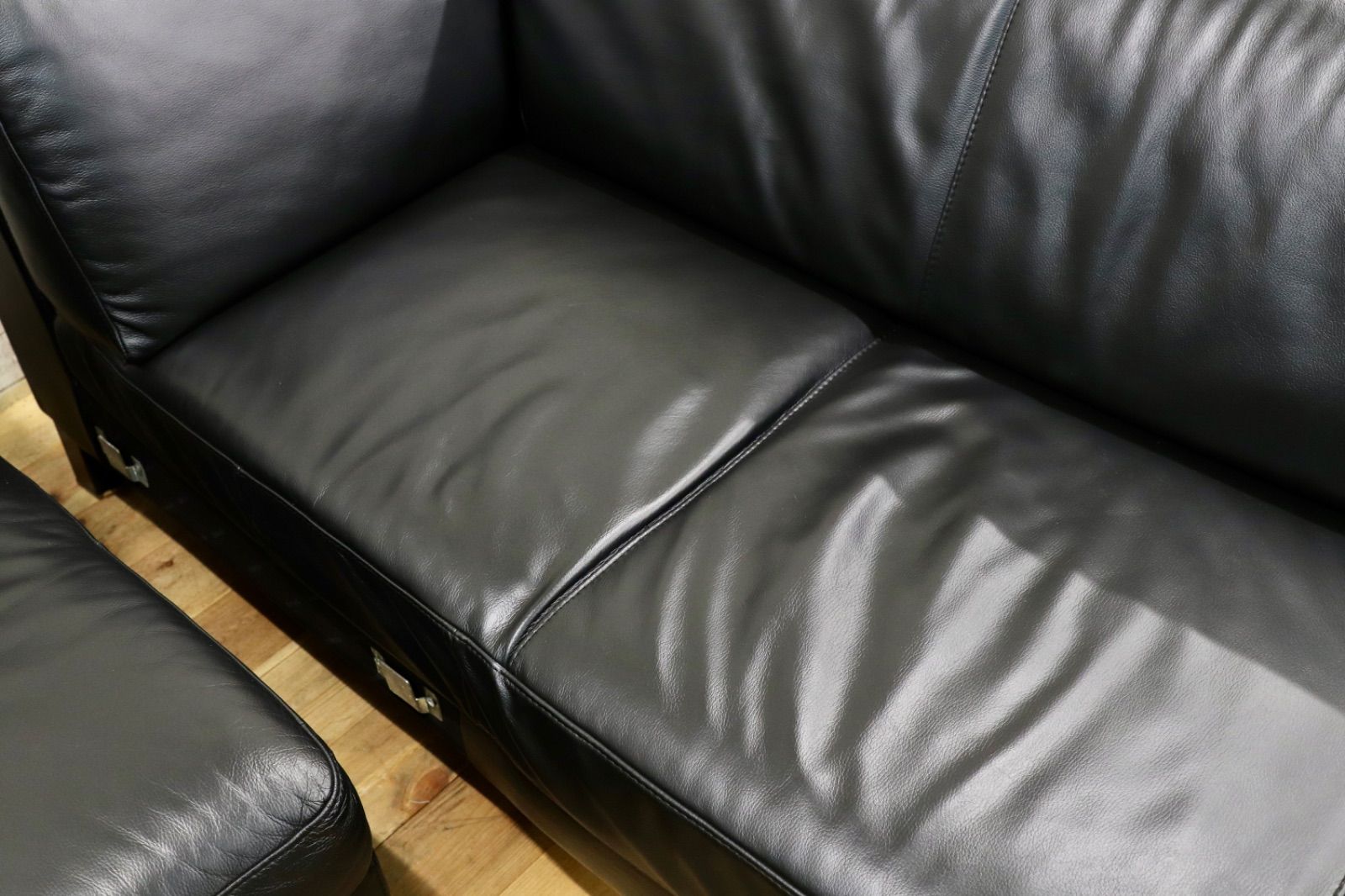 GMIH285 italsofa イタルソファ 黒 本革 レザー イタリアモダン カウチソファ コーナーソファ ナツッジ スタイリッシュモダン NEXPOTALLINN_EU