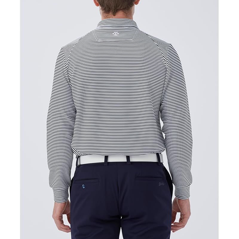 スリクソン 裏起毛 ボーダー柄 ヒートナビ 蓄熱保温 吸汗 ストレッチ ゴルフ 4FLS07M メンズ WH00 ホワイト 0 NEXPOTALLINN_EU