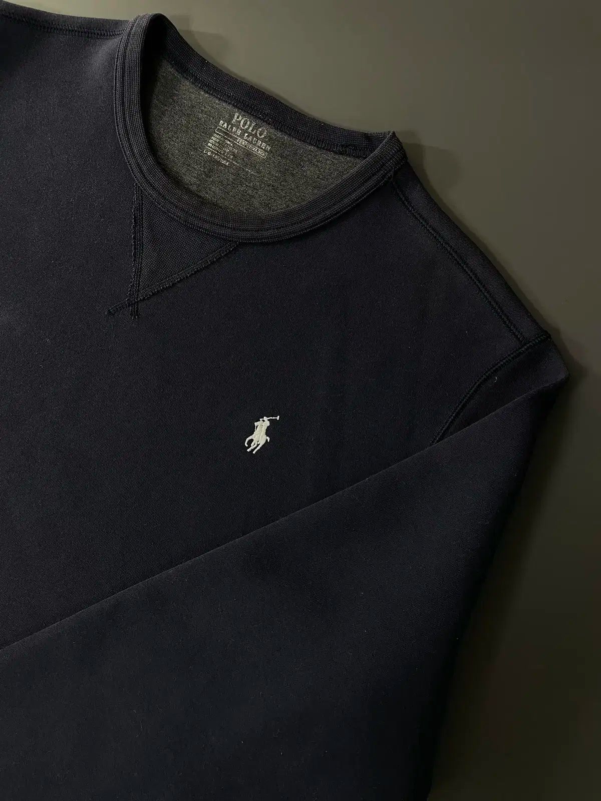 L ポロ ラルフローレン 刺繍 ロゴ スウェットシャツ