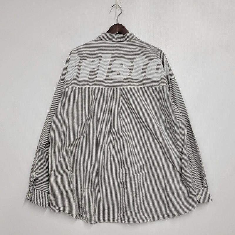 品 F.C.R.B. エフシーアールビー BIG LOGO L S BAGGY SHIRT FCRB-250086 ビッグロゴ ロングスリーブ バギー シャツ 長袖 ストライプ トップス 142-251104-as-14-izu