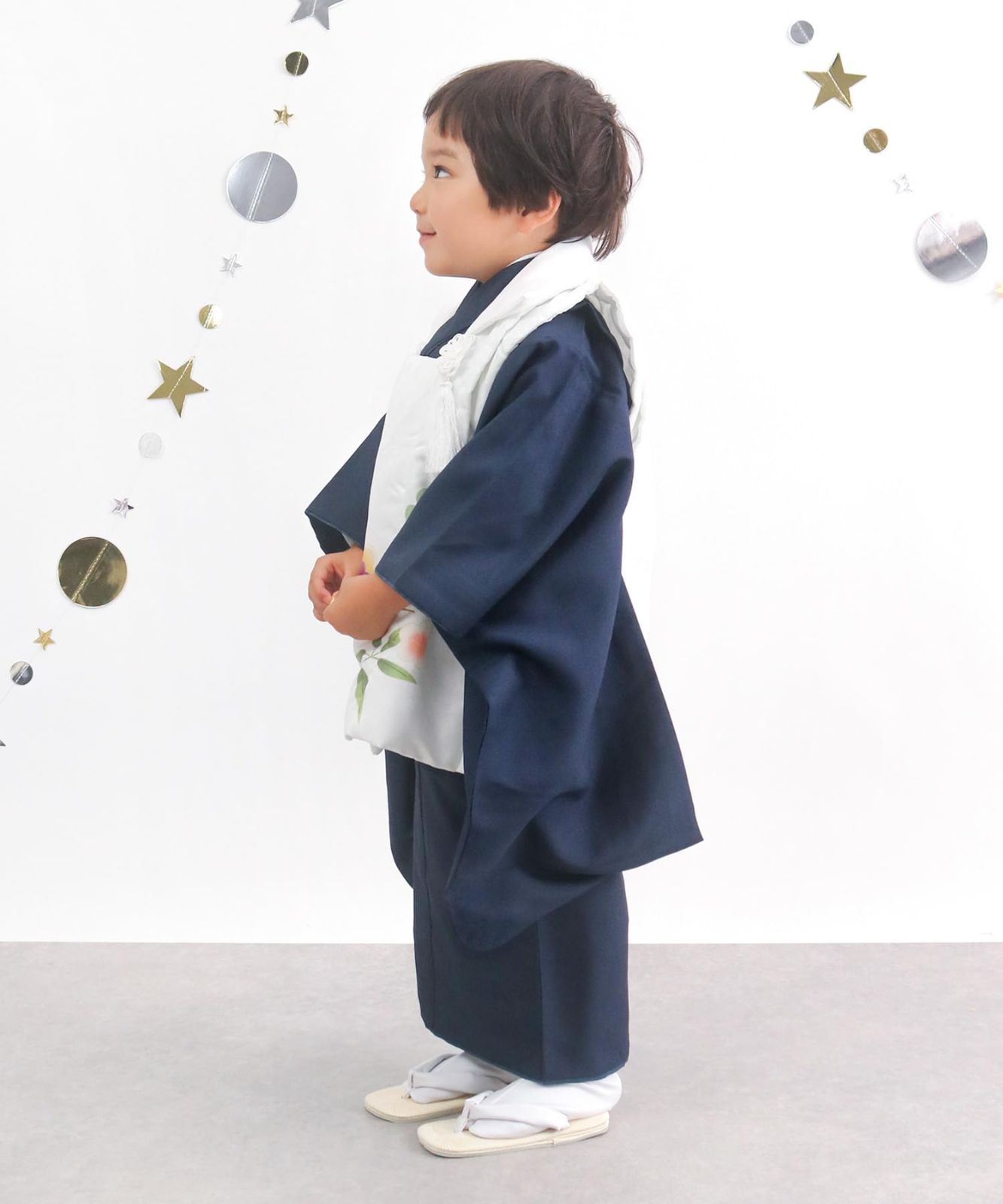 KYOETSU] [キョウエツ] 七五三 3歳 着物 男の子 被布 フルセット し