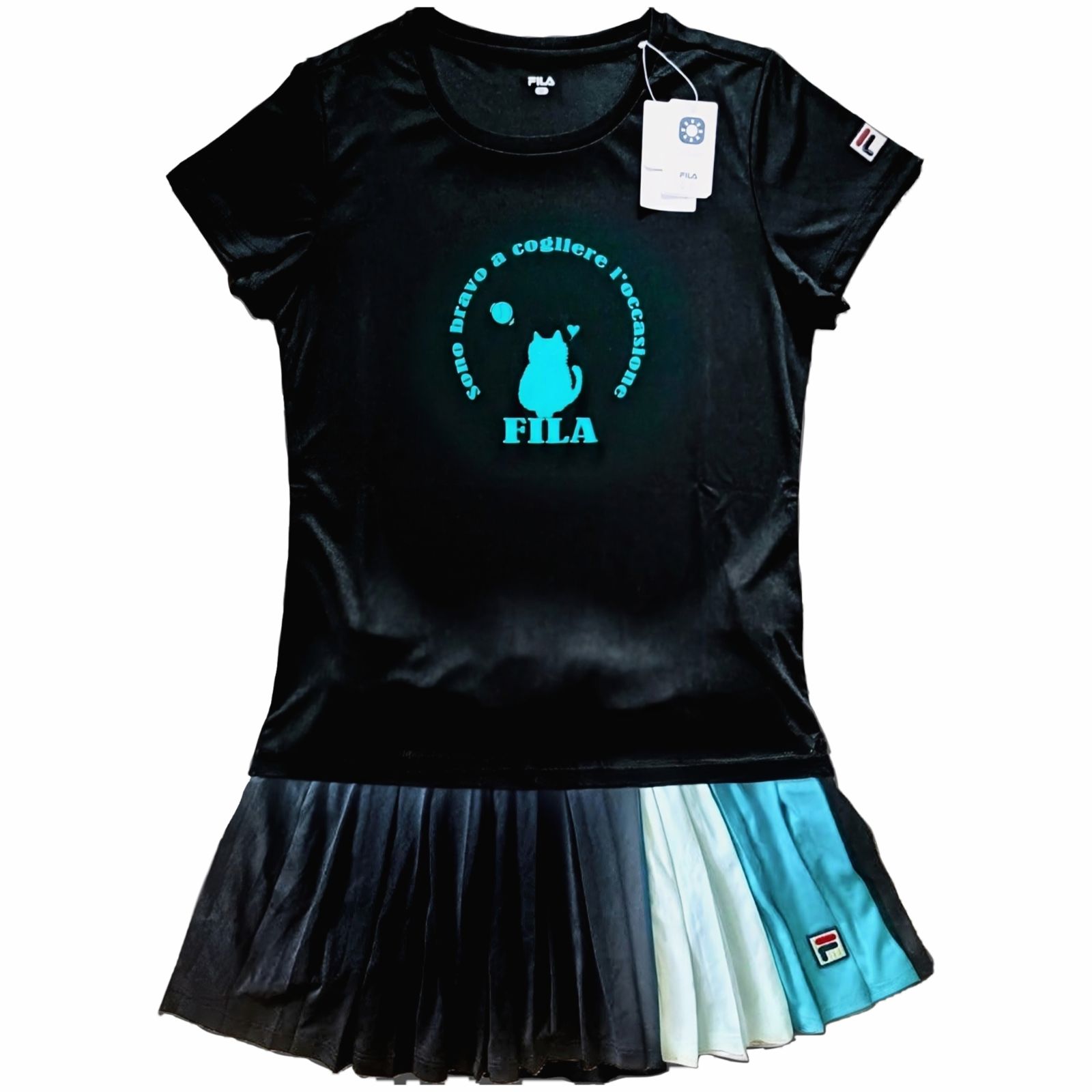 FILA フィラ テニス ウェア シャツ スコート 上下セットアップ Мサイズ