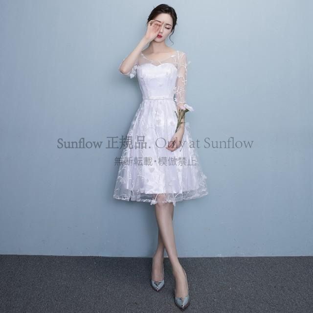 袖あり フェミニン