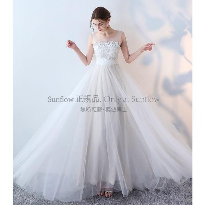 チュール ウェディングドレス