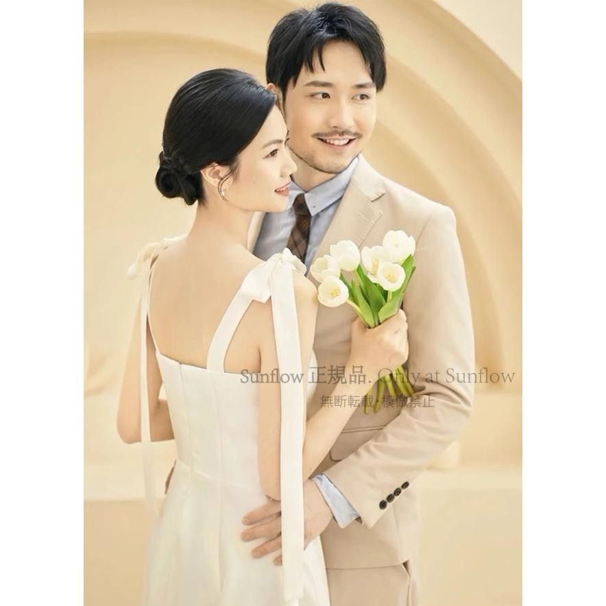 【送料無料】 ウェディングドレス ドレス 白 黒 Aライン ロングドレス 結婚式 二次会 ドレス 花嫁 無地 シンプル 袖なし リボン 大きいサイズ 3L 4L 小さいサイズ CCLF1104P114 価値