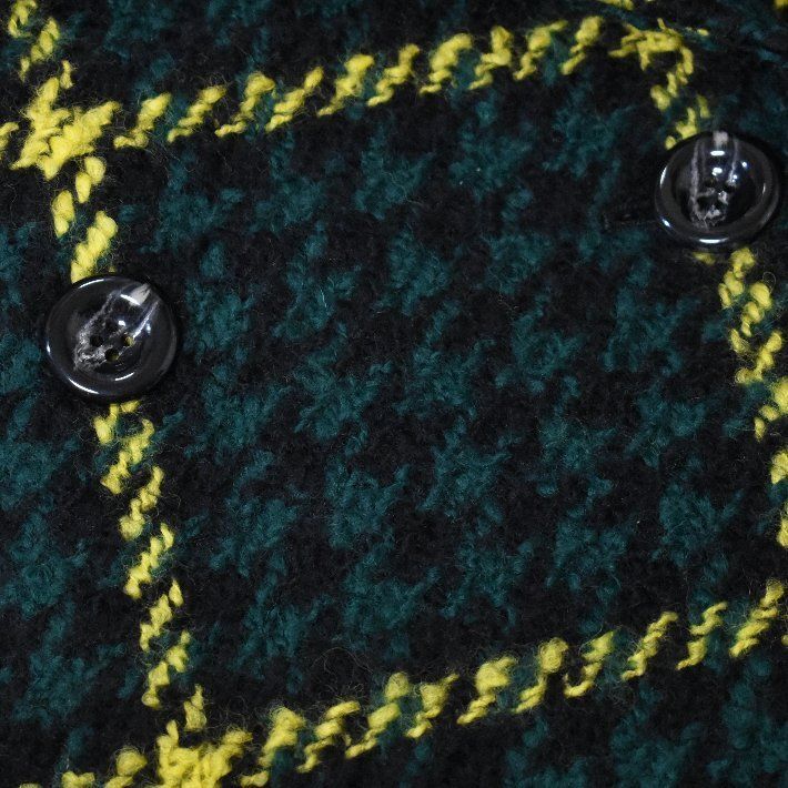 ブレザー ダブルジャケット テーラージャケット 冬コート 長袖ジャケット Ｐコート レディース ビジネス SL51-701 千鳥柄 黒ｘ黄ｘ緑 白ｘ黒ｘ赤 有名ブランド STOLAS